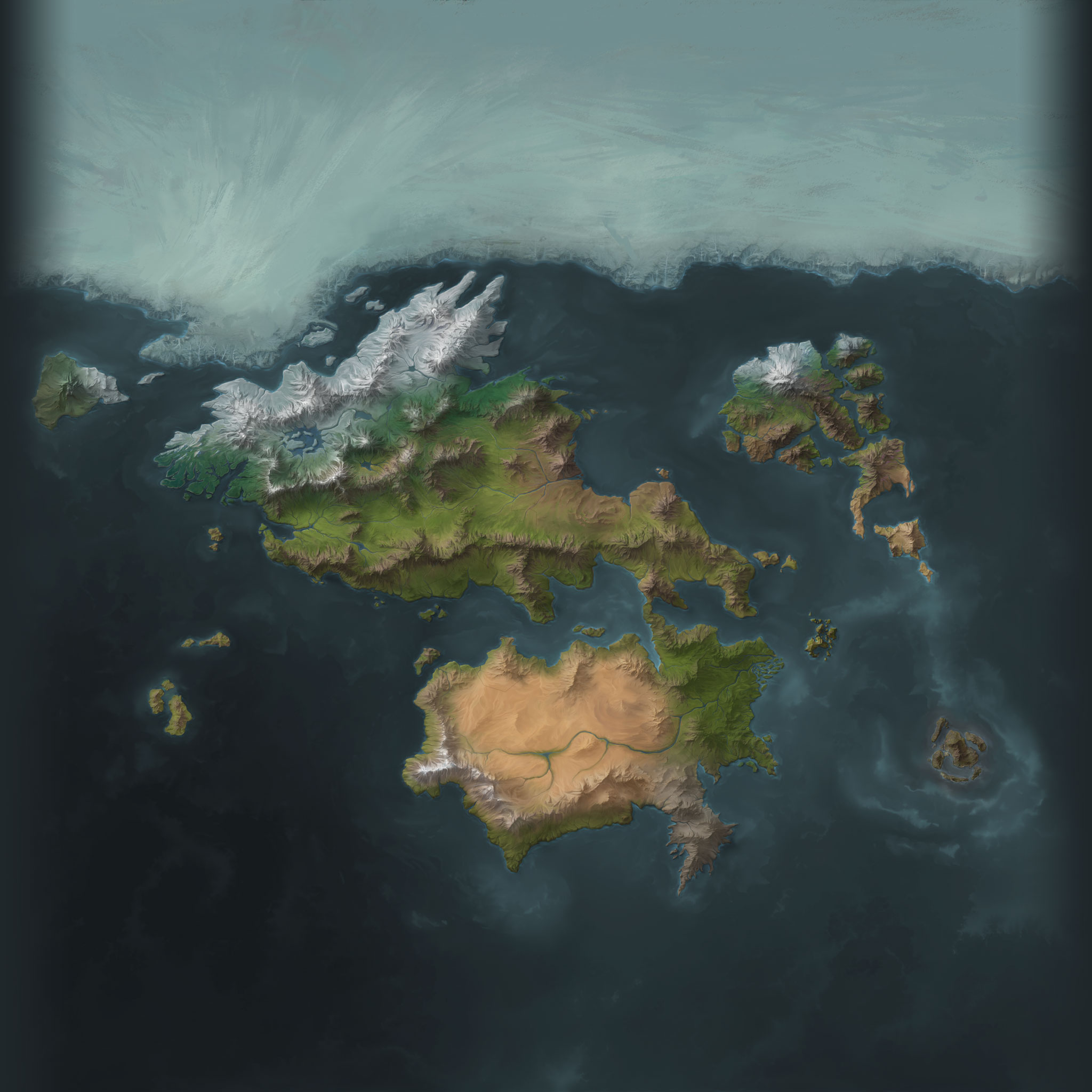 Official geographic map of Runeterra